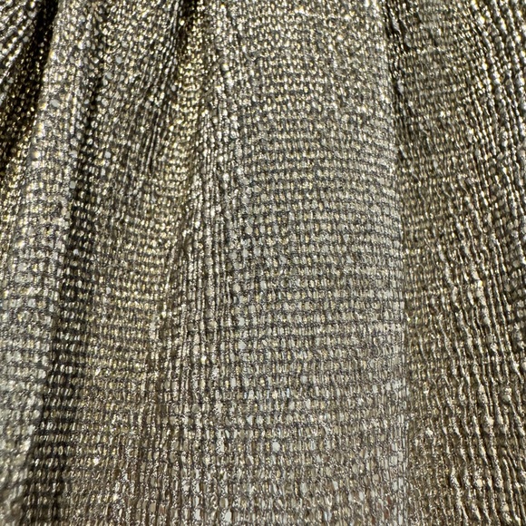 GIRLS size S Mango Kids gold knee length skirt - Picture 2 of 4